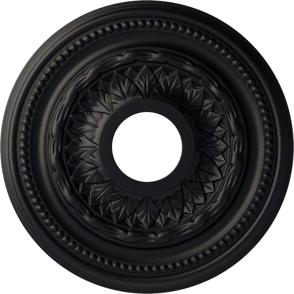 Ekena Millwork Galway Ceiling Medallion (Fits Canopies up to 3 1/4"), 15 3/4"OD x 3 1/4"ID x 1"P, Steel Gray CM15GASGS - main